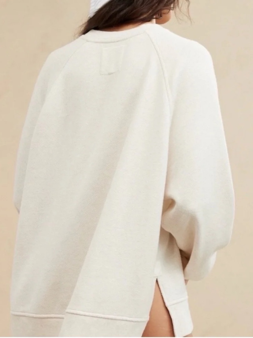 Aerie “Don’t Be Crabby” Cream Oversized Pullover with Red Crab Graphic M - Picture 3 of 8